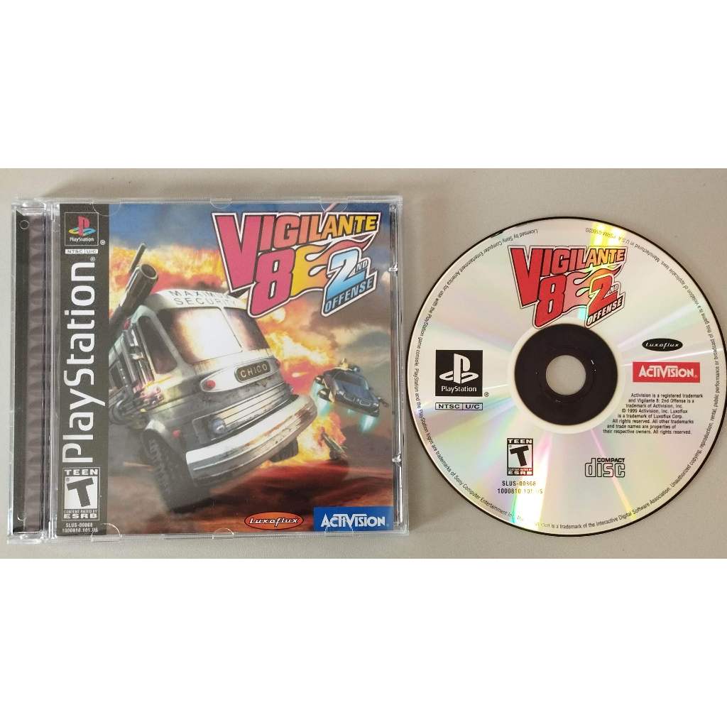 Ps1 - VIGILANTE 8 2ND OFFENSE - MÍDIA PRETA