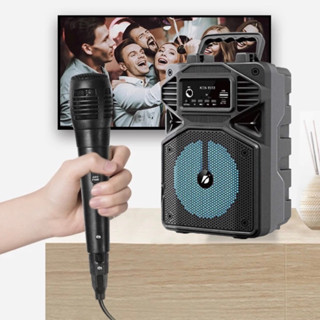 Caixa de Som Portátil Com Microfone Wireless Bluetooth Rádio FM PenDrive SD KTS-1513
