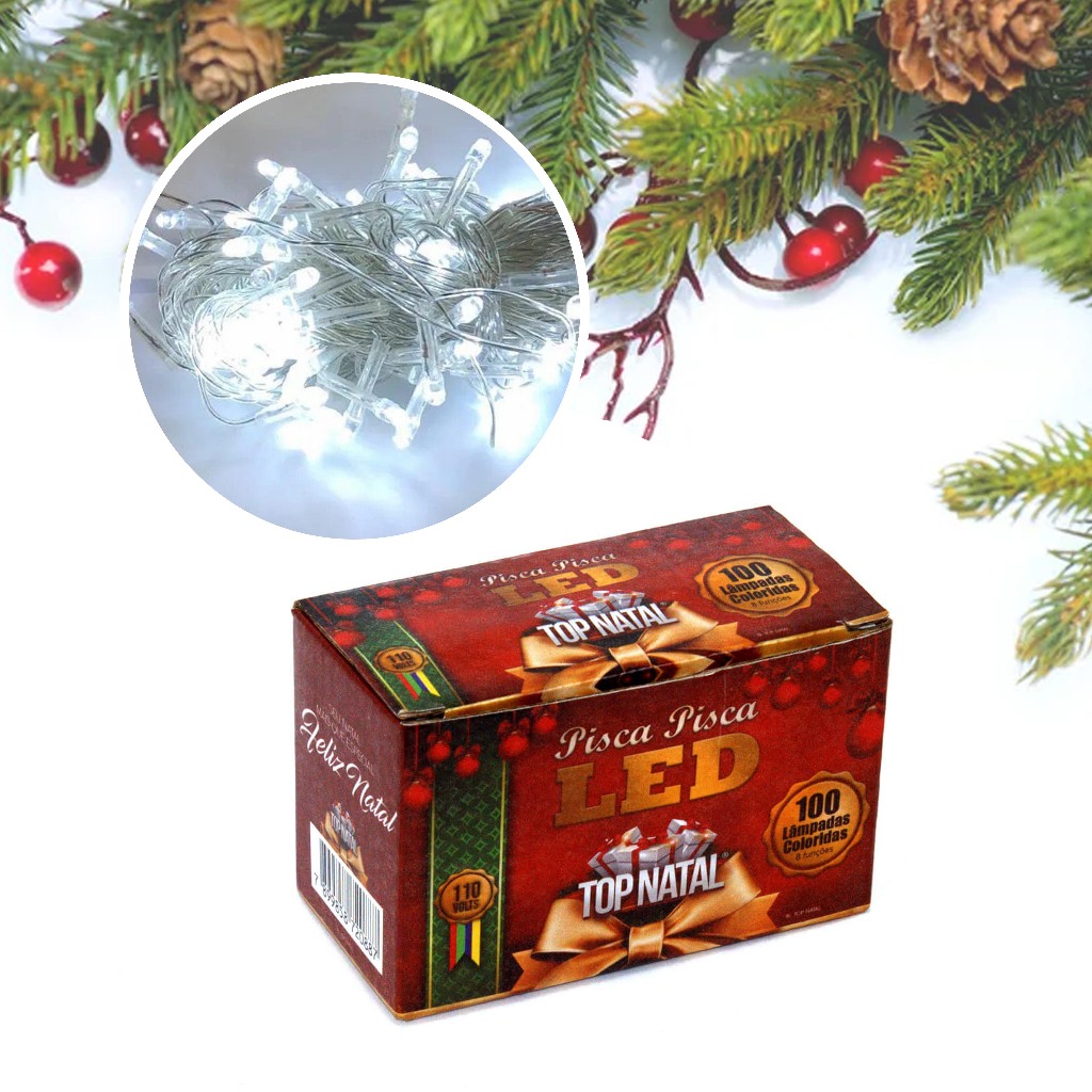 Pisca Pisca Led Natal. Enfeito Natalino, Pisca Pisca, Led.