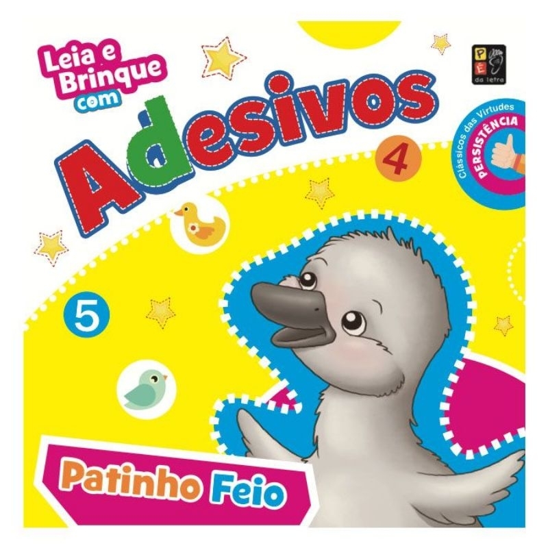 LEIA E BRINQUE COM ADESIVOS - PATINHO FEIO