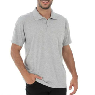 Kit c/3 Camisa Polo Masculina com Bolso