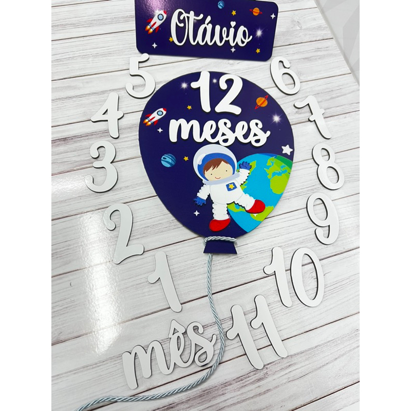 Mesversario Astronauta para acompanhamento de Fotos mensais