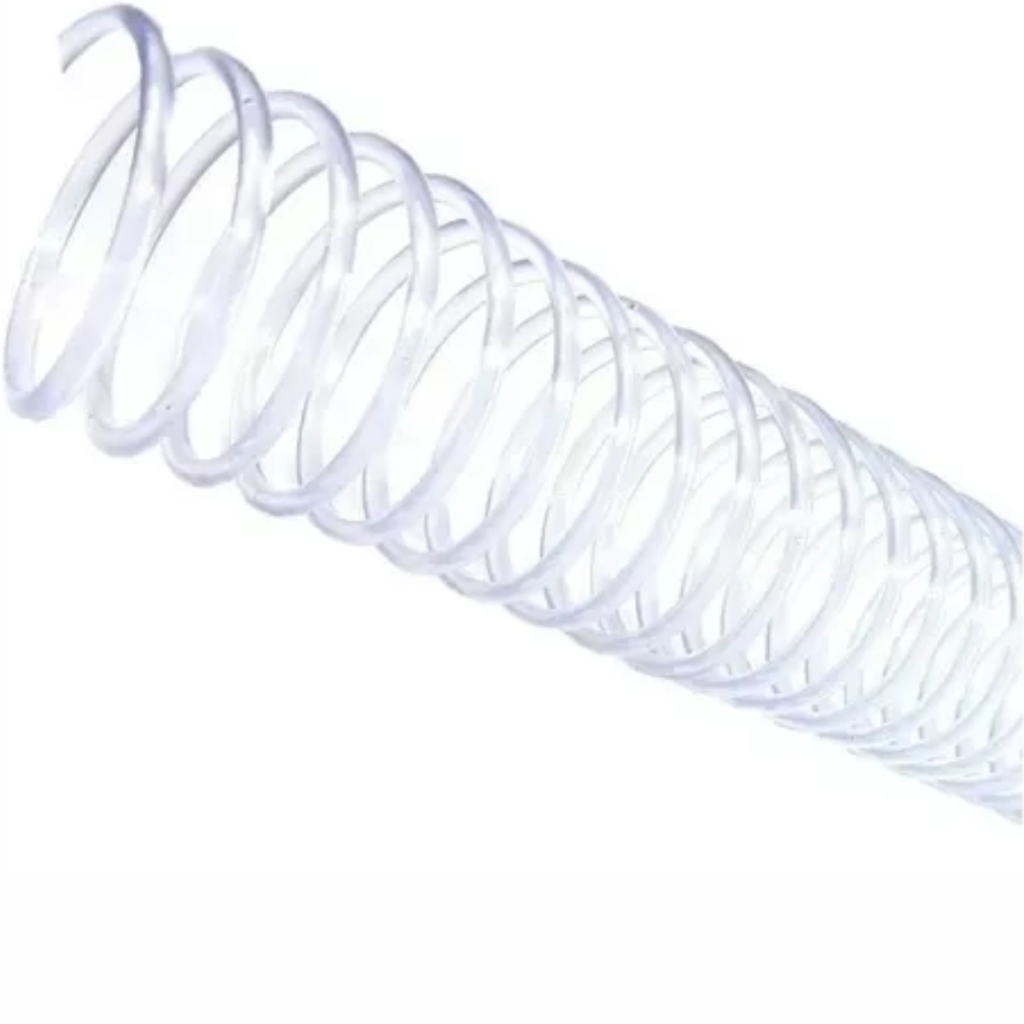 Espiral para Encadernação Cristal 17mm para 100 folhas 100un em Oferta na Shopee