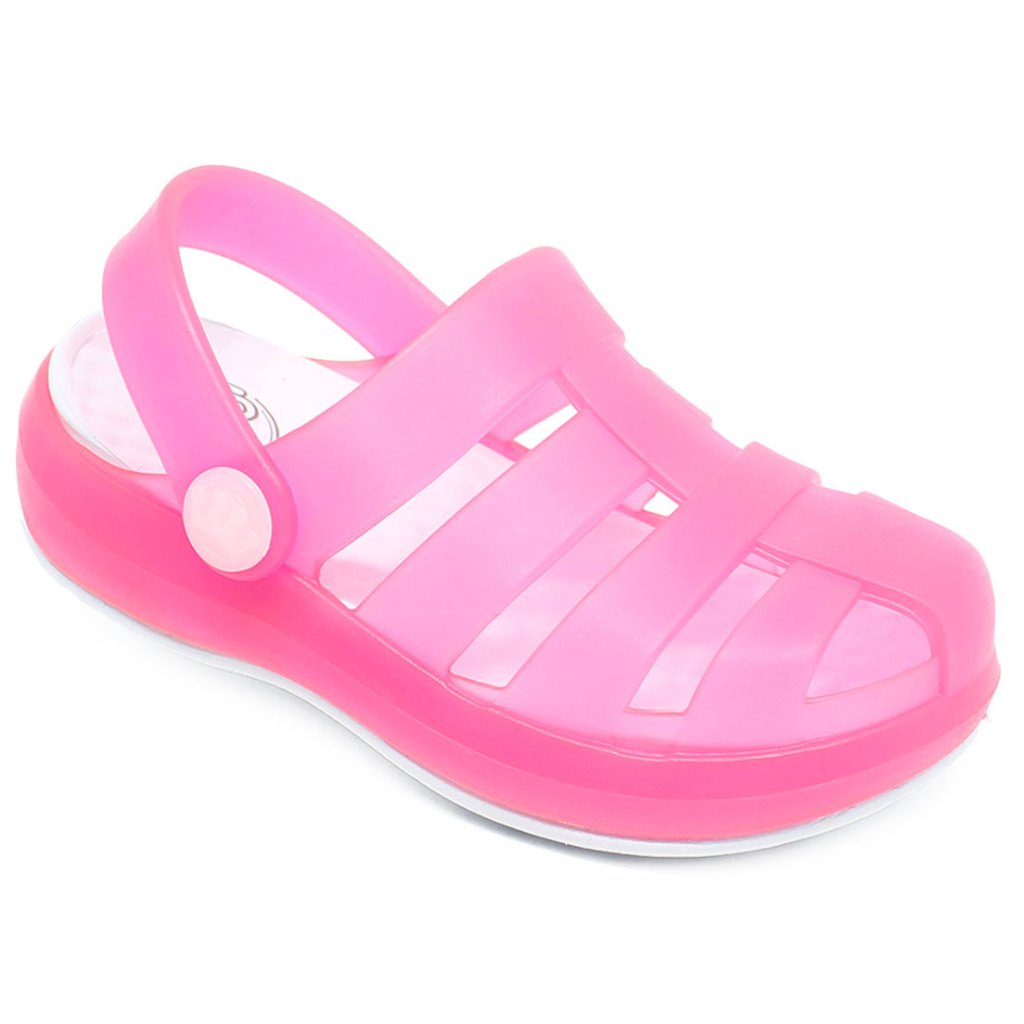 Babuche Sandália Chinelo Papete Infantil Plugt Menina Pop Pink/Gelo em Oferta na Shopee