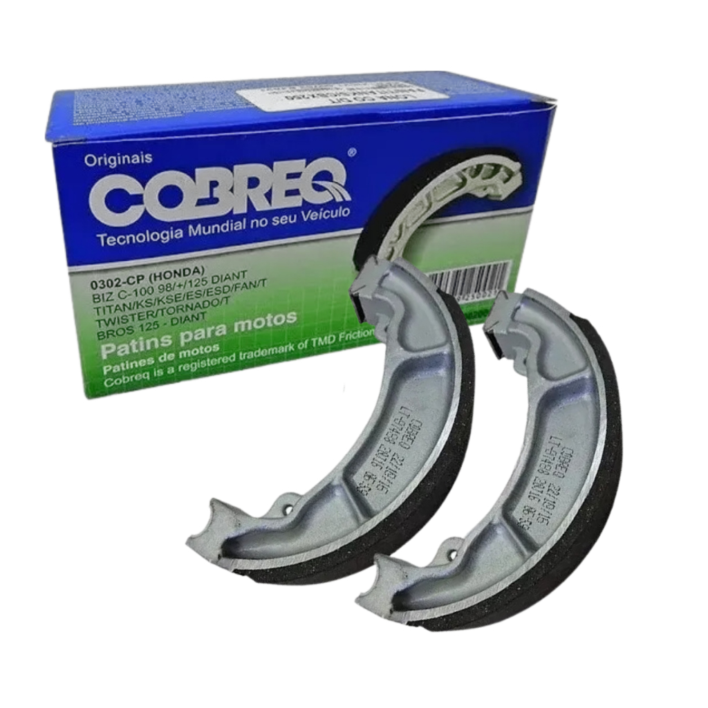 Lona Patim Freio Cobreq 0,25 Titan Fan 125 150 160 Cbx Twister 250 em Oferta na Shopee