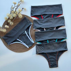 Kit Calcinha Modeladora Cós Alto Duplo Reforçada Fitness CL1040 5/10 unidades Promoção