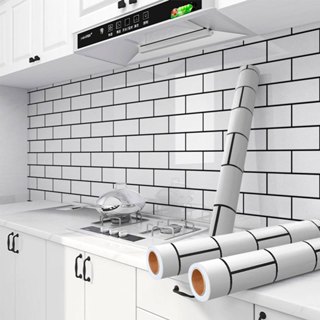 Kit 2 Rolos Papel Parede Adesivo Azulejo Metro White (10m) em Oferta na Shopee