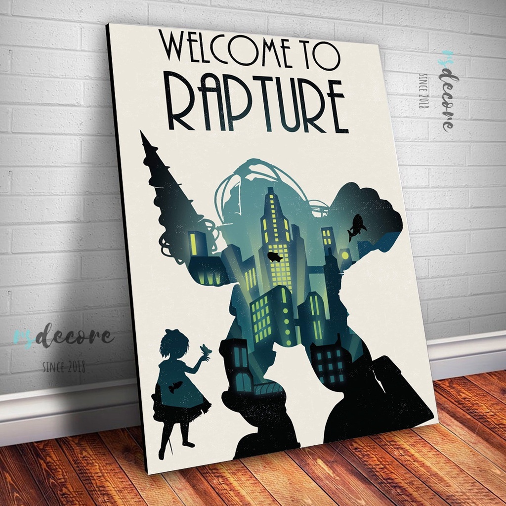 Placa Decorativa Do Game BioShock 20x30cm