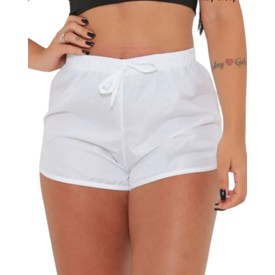 Kit C/4 Shorts Tactel Liso Feminino Soltinho E Confortável