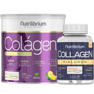 Kit Colágeno Verisol Hialuron Versão Pó + Versão Cápsulas Nutrilibrium