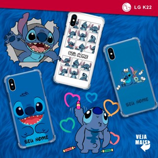Capa Capinha - LG K22 - Stitch & Angel Personalizado