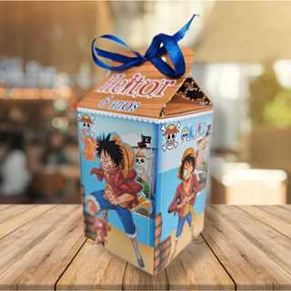 20 Caixinhas Milk Personalizada Festa One Piece