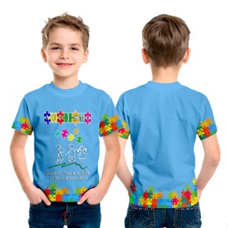 Camisa Autismo Azul Clara