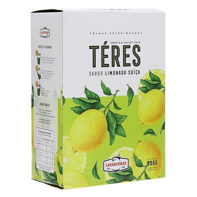 ERVA MATE TERERÉ LIMONADA SUÍÇA LARANJEIRAS 500G