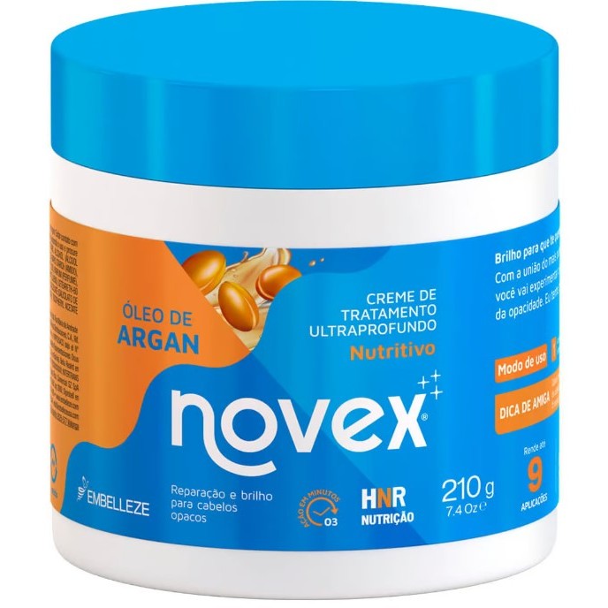 Novex Mini Creme de Tratamento Óleo de Argan 210G em Oferta na Shopee