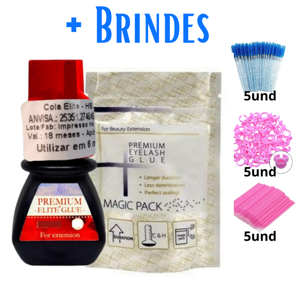 Cola Para Extensão de Cílios Elite Hs16 5ml Anvisa