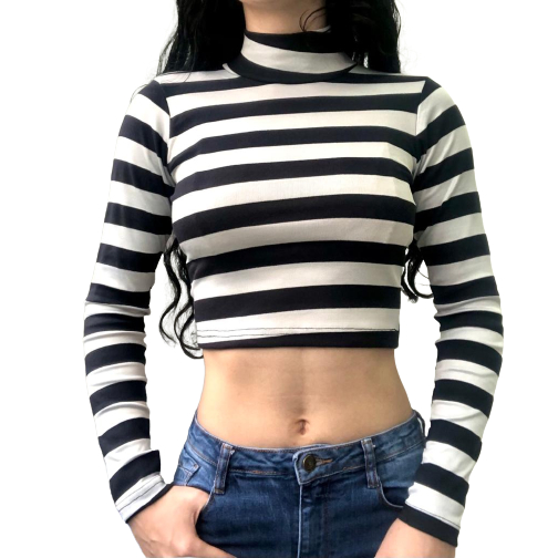 O que é Cropped Listrado Preto e Branco? Guia e Onde Comprar | BuscaProdutos