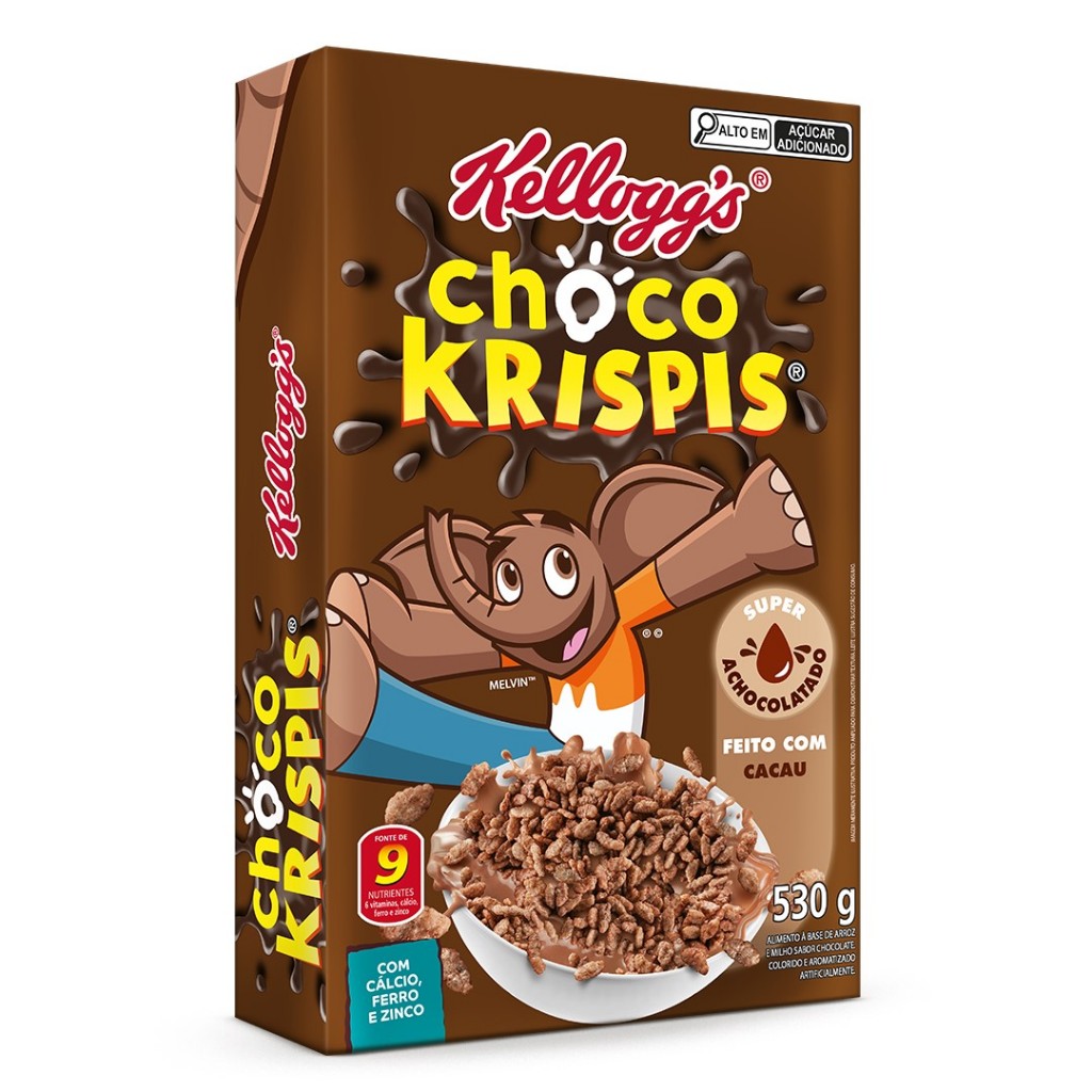 Cereal Choco Krispis® Chocolate Kellogg's® 530g em Oferta na Shopee