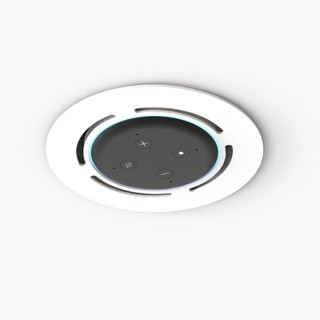 Suporte Redondo De Embutir Teto Para Alexa Echo Dot 3
