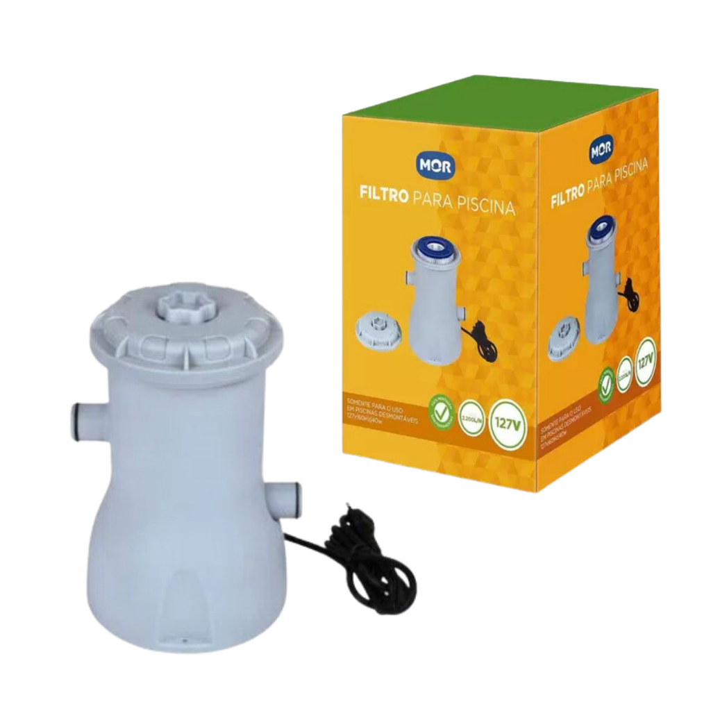 Bomba Filtro Para Piscina 2.200l/h 110v + Refil Incluso Mor em Oferta na Shopee