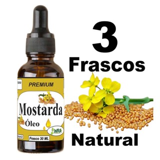 3 Frascos 90 Ml Para dor de artrite óleo de mostarda (envio imediato)