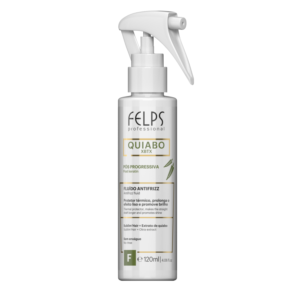 FELPS QUIABO XBTX PÓS PROGRESSIVA FLUIDO ANTIFRIZZ 120ML Felps - Beauty