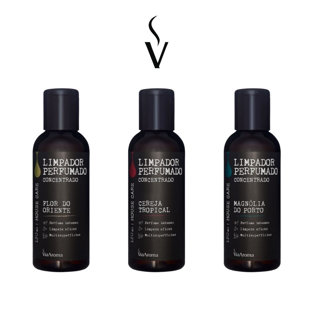 Limpador Perfumado Concentrado Via Aroma - 120ml em Oferta na Shopee