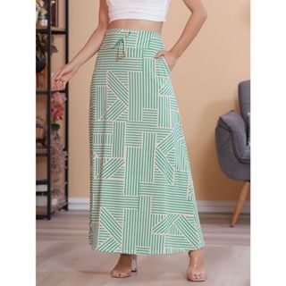 Saia Longa feminina Estampado Evangélica viscolycra M G GG