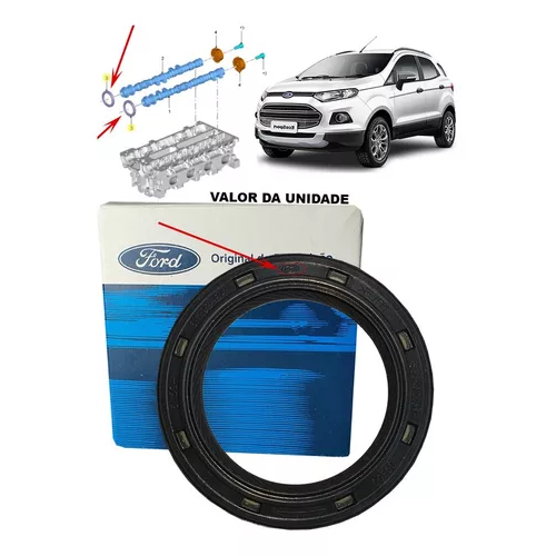RETENTOR DO COMANDO DE VALVULAS VALOR DA UNIDADE FORD NEW FIESTA NACIONAL MOTOR SIGMA 1.5 FLEX 2014 2015 2016