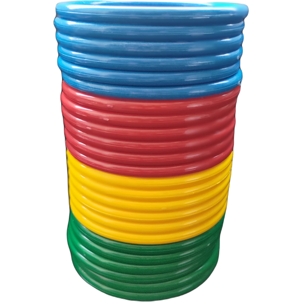 JOGO DE ARGOLAS COLORIDAS COM 24UN - 12CM em Oferta na Shopee