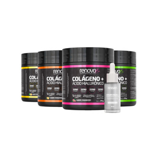 Kit 4 Colágenos Renova Be Verisol Com Ácido Hialurônico e Bitona Para Cabelo, Pele e Unhas