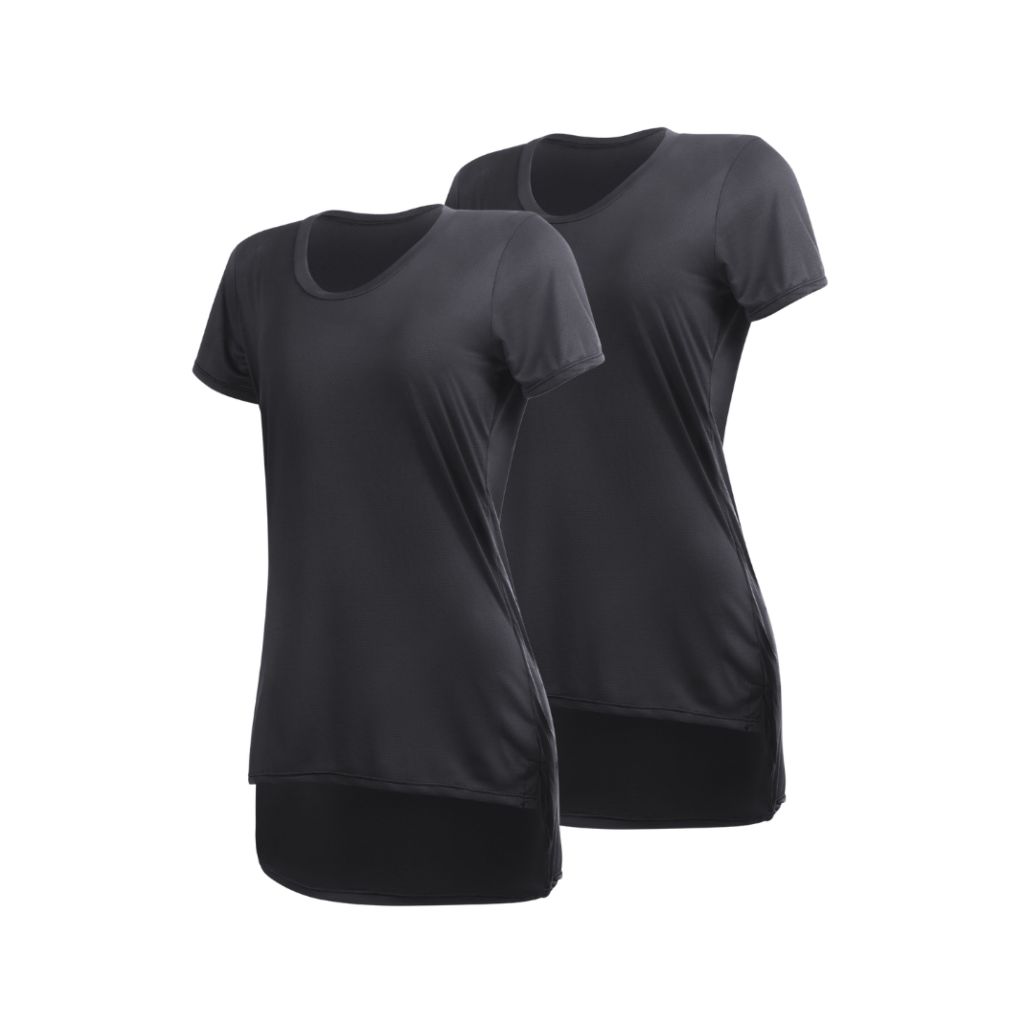 Kit 2 Blusa Mullet Roupa Tapa Bumbum Feminina Dry Fit