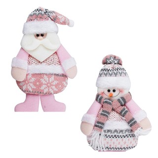 Fam Cherry Enfeite Noel/Boneco Luxo rosa / caramelo natal