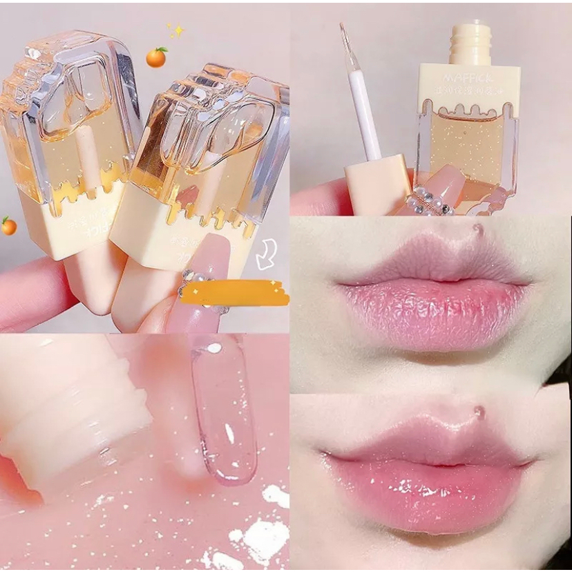 Brilho labial hidratante de sorvete - Gloss labial fofo REF: 023