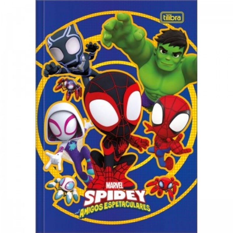 Caderno  Homem Aranha Brochurão Capa Dura Tilibra / Caderno Brochura Grande / Papelaria / Adesivo Homem Aranh