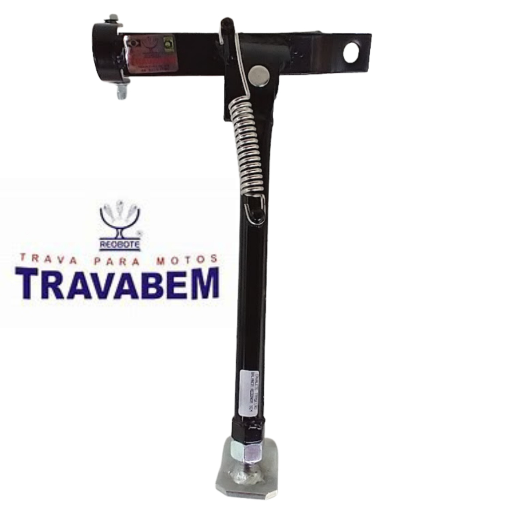 Cavalete Descanso Lateral Reforçado C/ Regulagem Alongado Moto Titan 125/150 Ybr Yes Motoboy Pezão