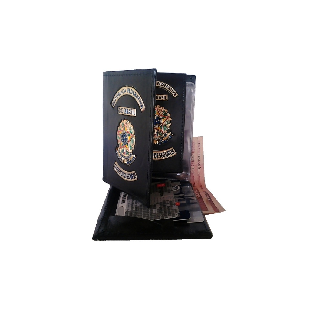 Carteira para Corretor de Seguros - couro em Oferta na Shopee