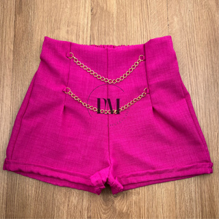 Short Alfaiataria Correntes Novo Lançamento em Oferta na Shopee