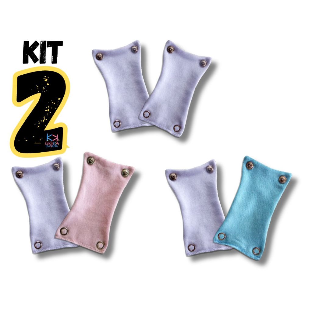 Kit 2 Extensores de Body Bebê 100% Algodão em Oferta na Shopee