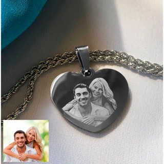 Colar Pingente Coração Feminino Personalizado Foto