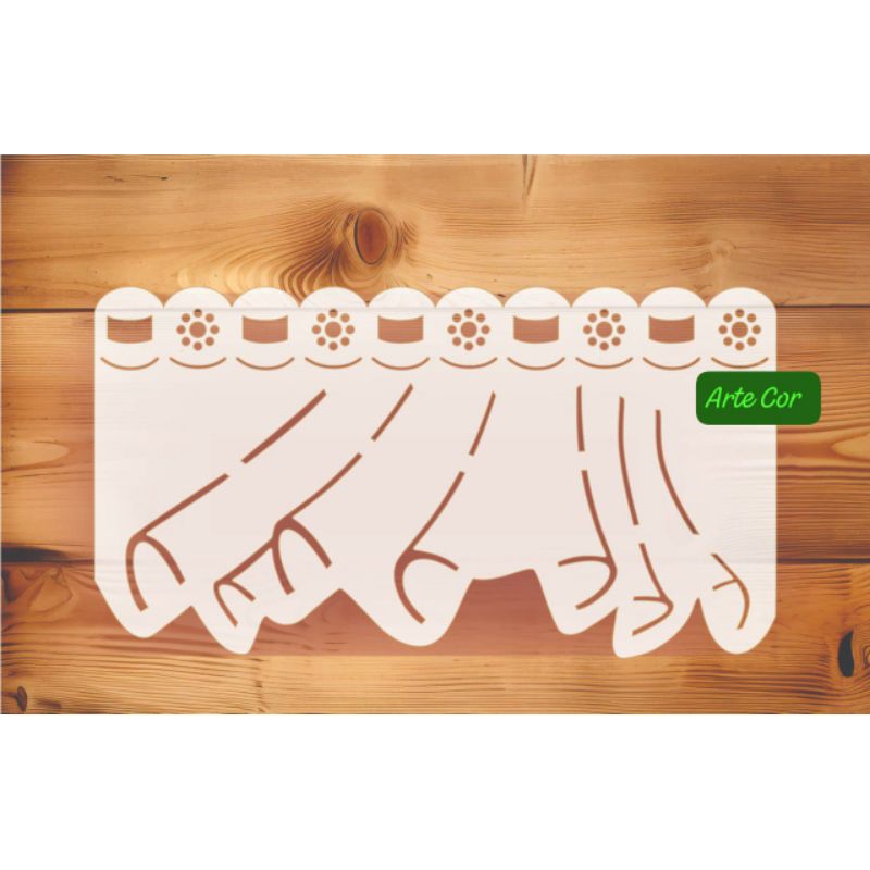 Estencil Barradinho / Pintura / n. 99 / 25 x 13,5 cm