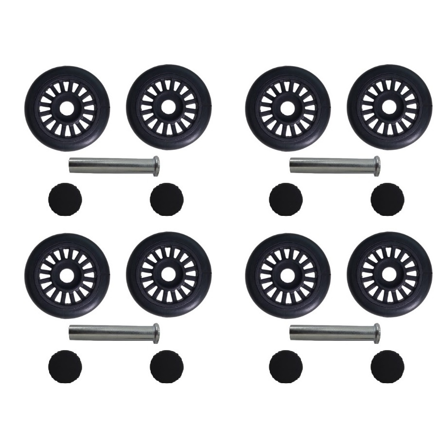 Kit Com 8 Rodas De Mala de Viagem Para Substituição