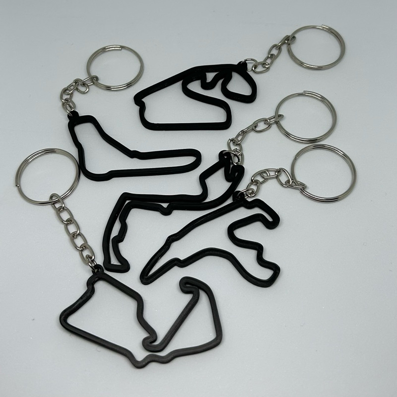 Chaveiro do Circuitos de F1, Interlagos, Spa, Monza, Silverstone, Barcelona, Monza