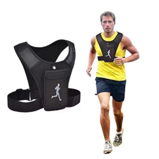 Colete Refletivo Para Corrida Com Suporte Telefone Com Bolsos Cinta De Peito Peitoral Porta Celular Pra Ciclismo em Oferta na Shopee
