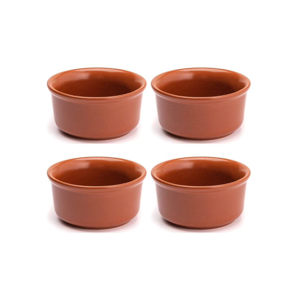 Kit 4 Cumbucas Refrataria Marrom 1100ml Restaurante Feijoada em Oferta na Shopee