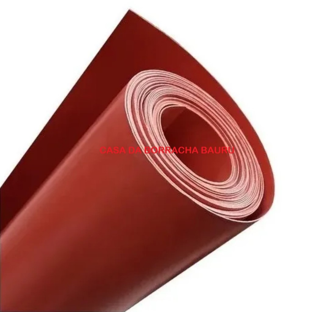 Manta Junta De Borracha Diafragma Vermelha 0,3mm 20x20cm