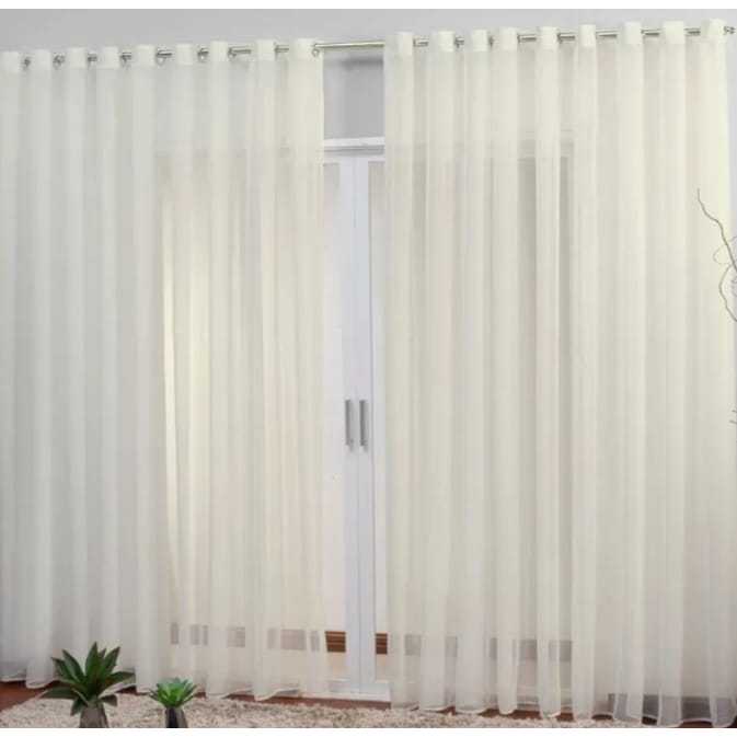 CORTINA 6.00X2,70 SO DE VOAL XADREZ PARA SALAS E QUARTOS em Oferta na Shopee