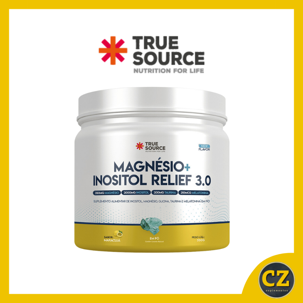 True Magnésio + Inositol Relief 3.0 (350g) - True Source