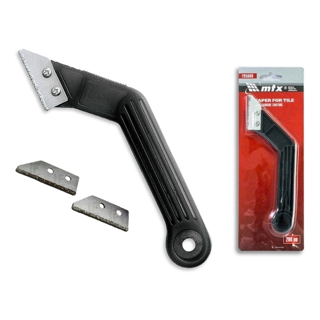 Raspador e Removedor De Rejunte 200mm Dupla Lâmina Tungstênio - MTX