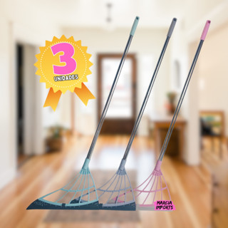 Vassoura Magica Rodo Vassorodo Silicone Tira Pelo Limpa Vidro Multiuso Grande 122Cm Envio em ate 24h